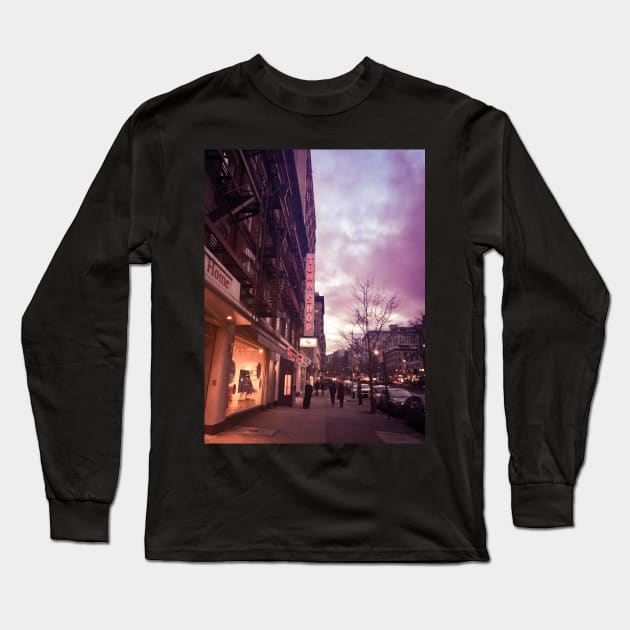 Upper West Side, Manhattan, New York City Long Sleeve T-Shirt by eleonoraingrid